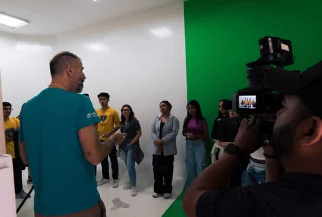 Visitantes na Oficina de Jornalismo - Mochilão 2024
